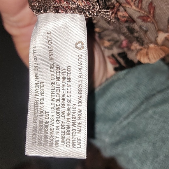 Knox Rose Boho two-piece sheer dress.  Sz Large - Picture 6 of 6